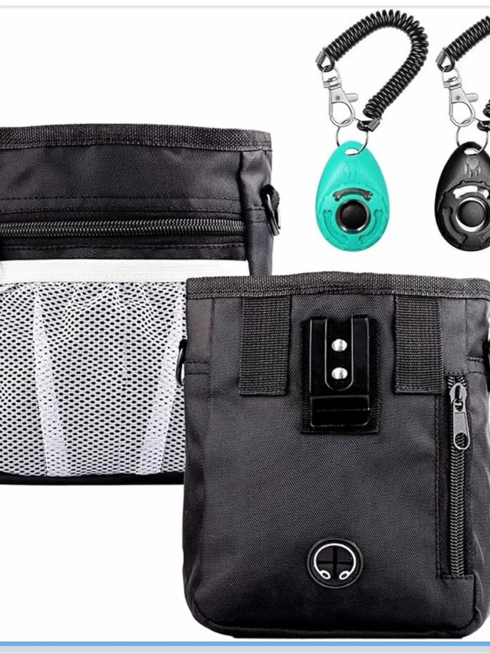 Dog Training pouch with 2 clickers. New in Package
